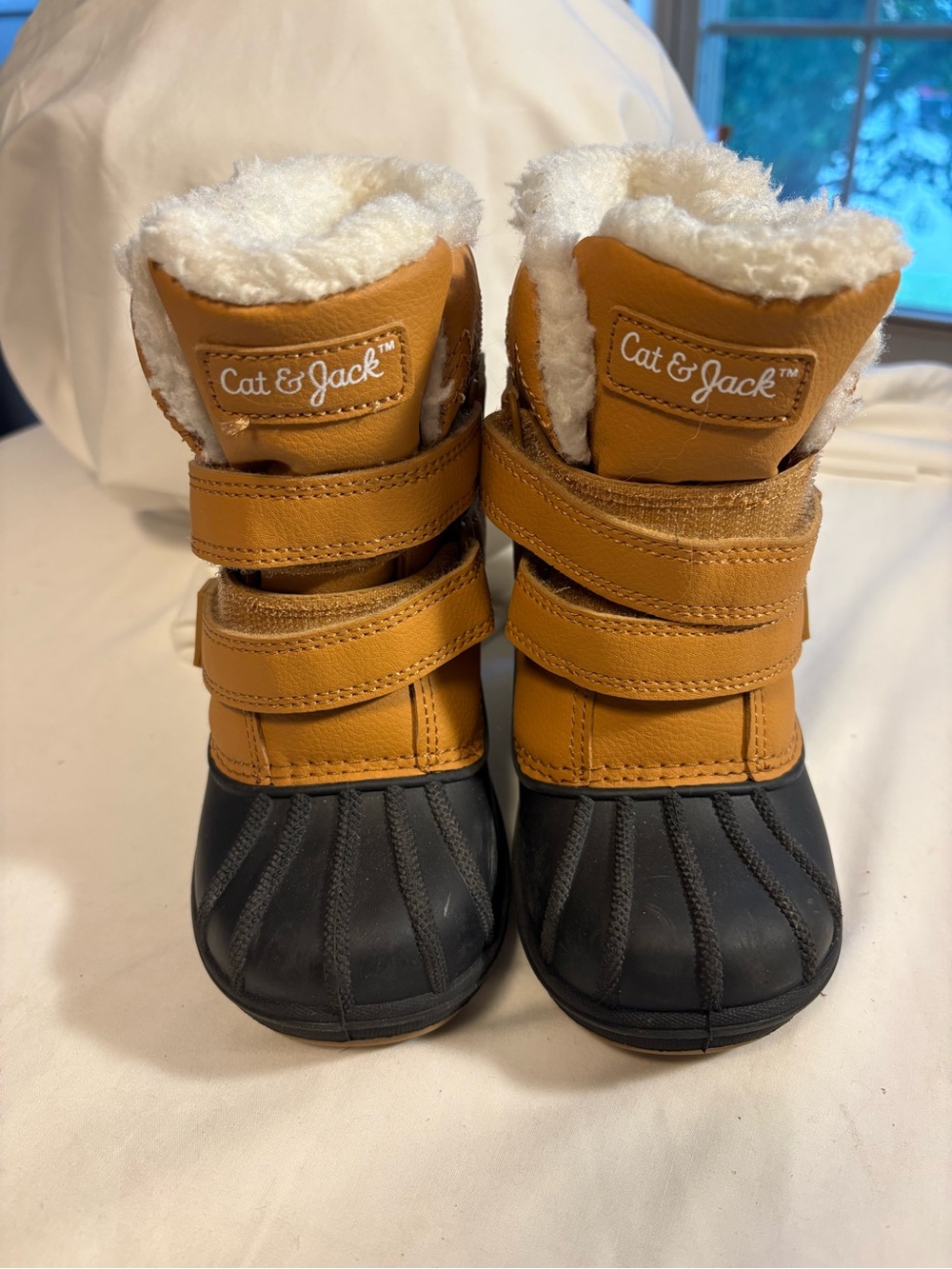 Cat & Jack Tan and Black Kids Cold-Weather Boots